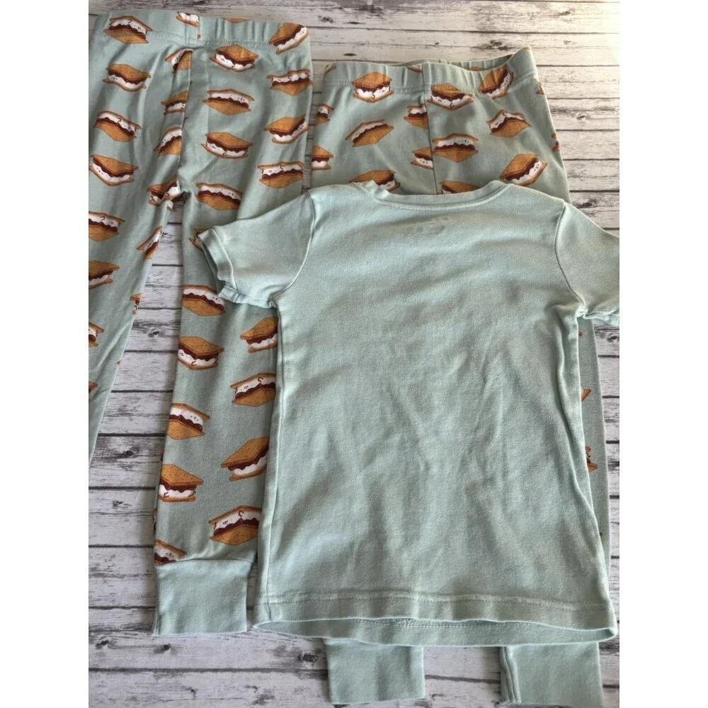 Old Navy Toddler Snug-Fit PJ Pajama‎ Top & Pant Lot, Christmas S’mores 4T